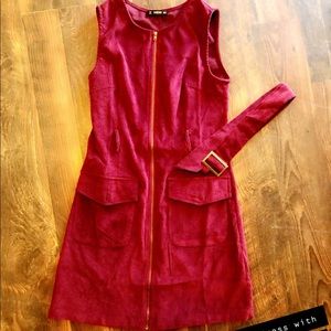 Burgundy Vest/Dress.